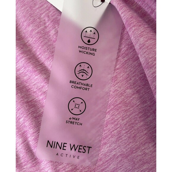 Nine West Active Performance Athletic Hoodie Women PLUS 3X Pink Pullover NEW - Picture 8 of 9